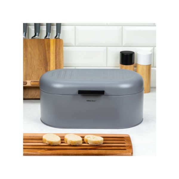 Kinghoff kh1712 kutija za hleb metalna silver
