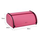 Kinghoff kh1753 kutija za hleb metalna tamno roze - Слика 3