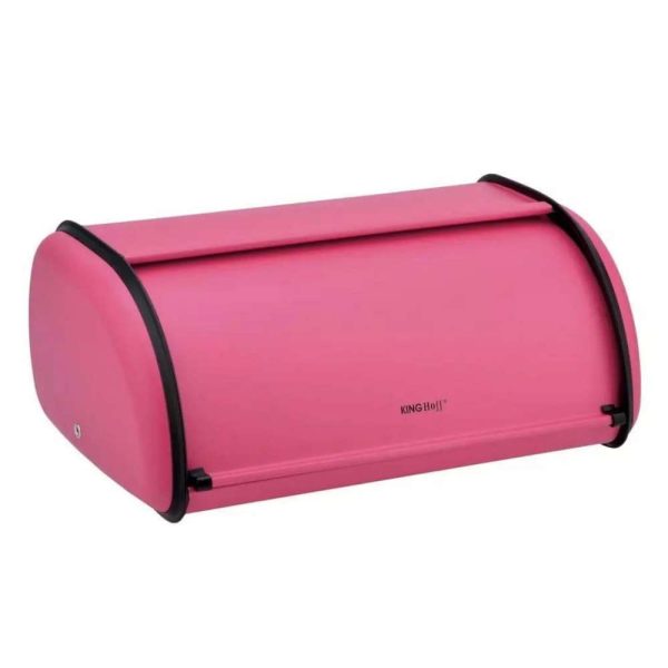 Kinghoff kh1753 kutija za hleb metalna tamno roze