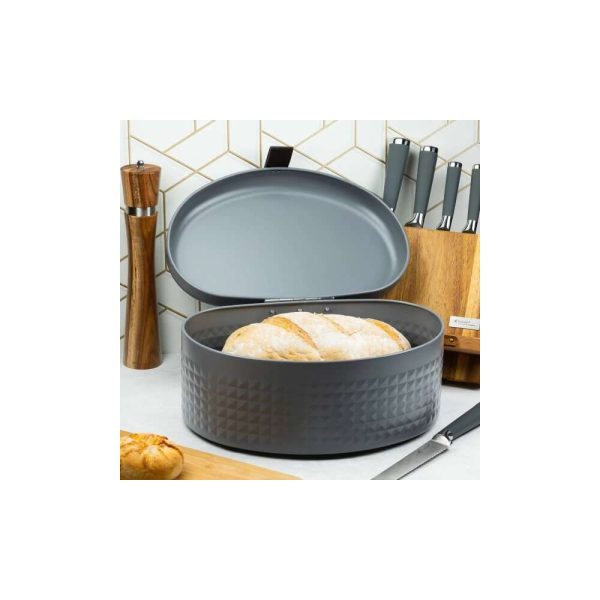 Klausberg kb7578 kutija za hleb siva metalna