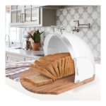 Maestro mr1678wa kutija za hleb 37,5x27,5x21 cm bela providna bambus akril - Слика 3