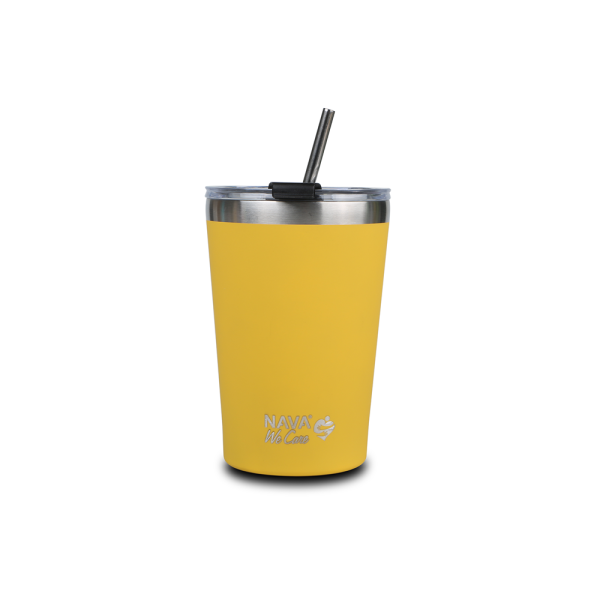 Nava nv10-262-113 termo putna šolja sa slamkom 450ml žuta