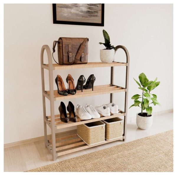 Fixwood fix2040 cipelarnik sa 4 police 19x65x65cm drvo plastika