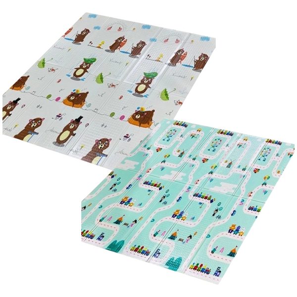 BBO SKLOPIVA PODLOGA ZA IGRU OD PENE (ZH-1) - HAPPY BEAR (180x200x1cm)