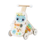 Drvena interaktivna guralica hodalica Robot