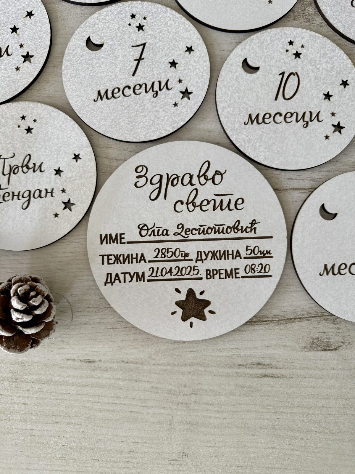 Bele kartice za fotografisanje Zdravo svete - Слика 3