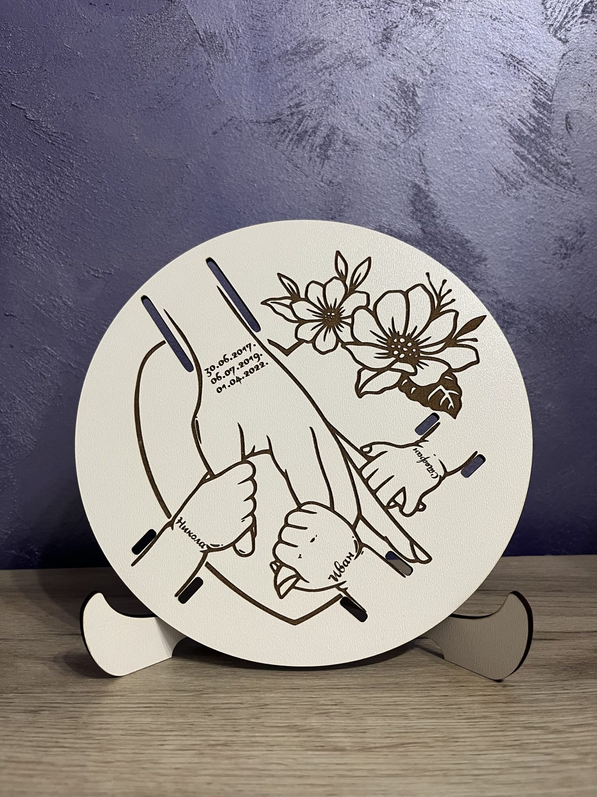 Stalak za narukvice iz porodilišta sa persnolazacijom 2 - Слика 1