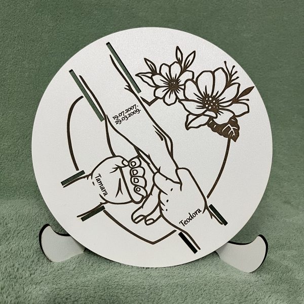 Stalak za narukvice iz porodilišta sa persnolazacijom 4