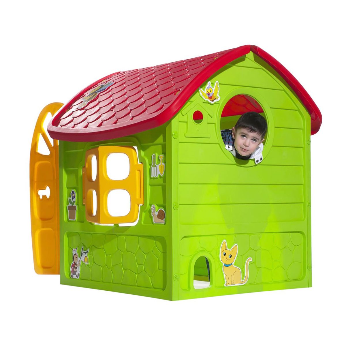 Kućica za igru, 120x113x111cm, zeleno-žuta - Слика 2