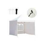 Paviljon Sa Mehanizmom 3x3m Beli Tri Stranice Torba - Слика 2