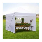 Paviljon Sa Mehanizmom 3x3m Beli Tri Stranice Torba - Слика 4