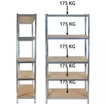Metalna montažna polica 220x100x45cm 875kg - Слика 7