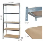Metalna montažna polica 220x100x45cm 875kg - Слика 8