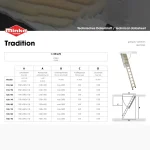 SuperStep Tavanske Merdevine 110x60cm - Слика 2