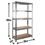 SuperHome 180x90x45cm 175Kg Metalna Montažna Polica