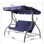 RECKMANN Baštenska Ljuljaška Plava 194x120x167cm - Слика 5