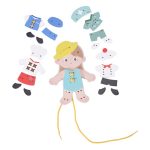 Drveni set Nizalica Devojčica Classic World - Слика 4