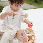 Drveni set Udari klin Jež