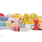 Drveni set Nizalica Raznobojni svet - Слика 3