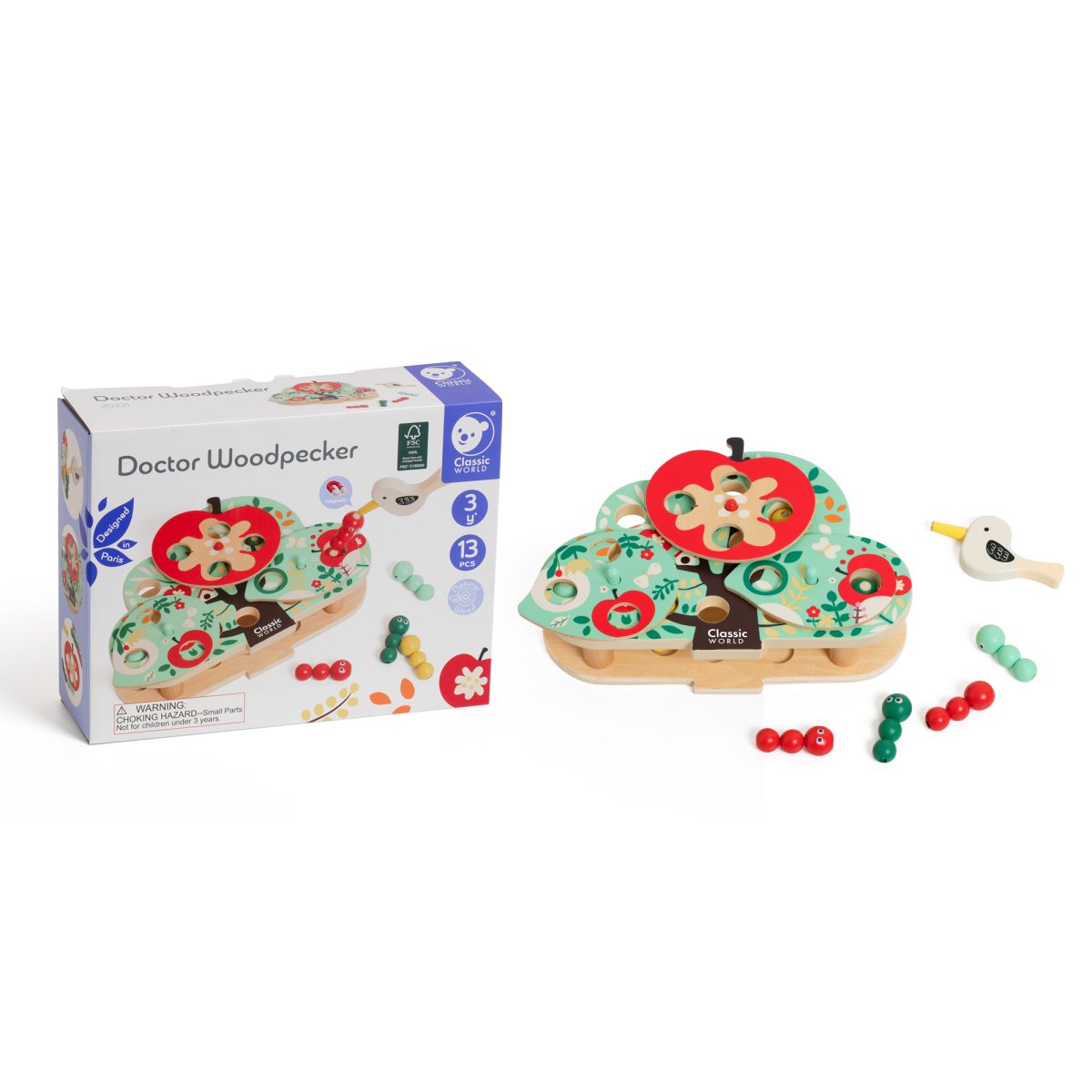 Drvena igračka Nahrani pticu Classic World - Слика 8