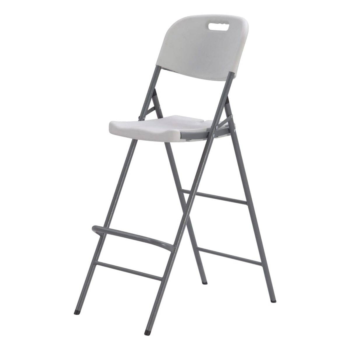 32-338000-1 Sklopiva barska stolica, bela 46x70x110cm - Слика 1