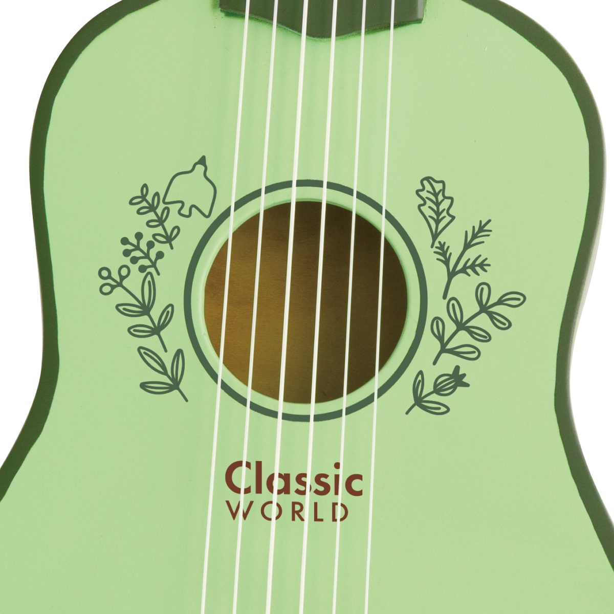 Drvena Gitara zelena Classic World - Слика 6