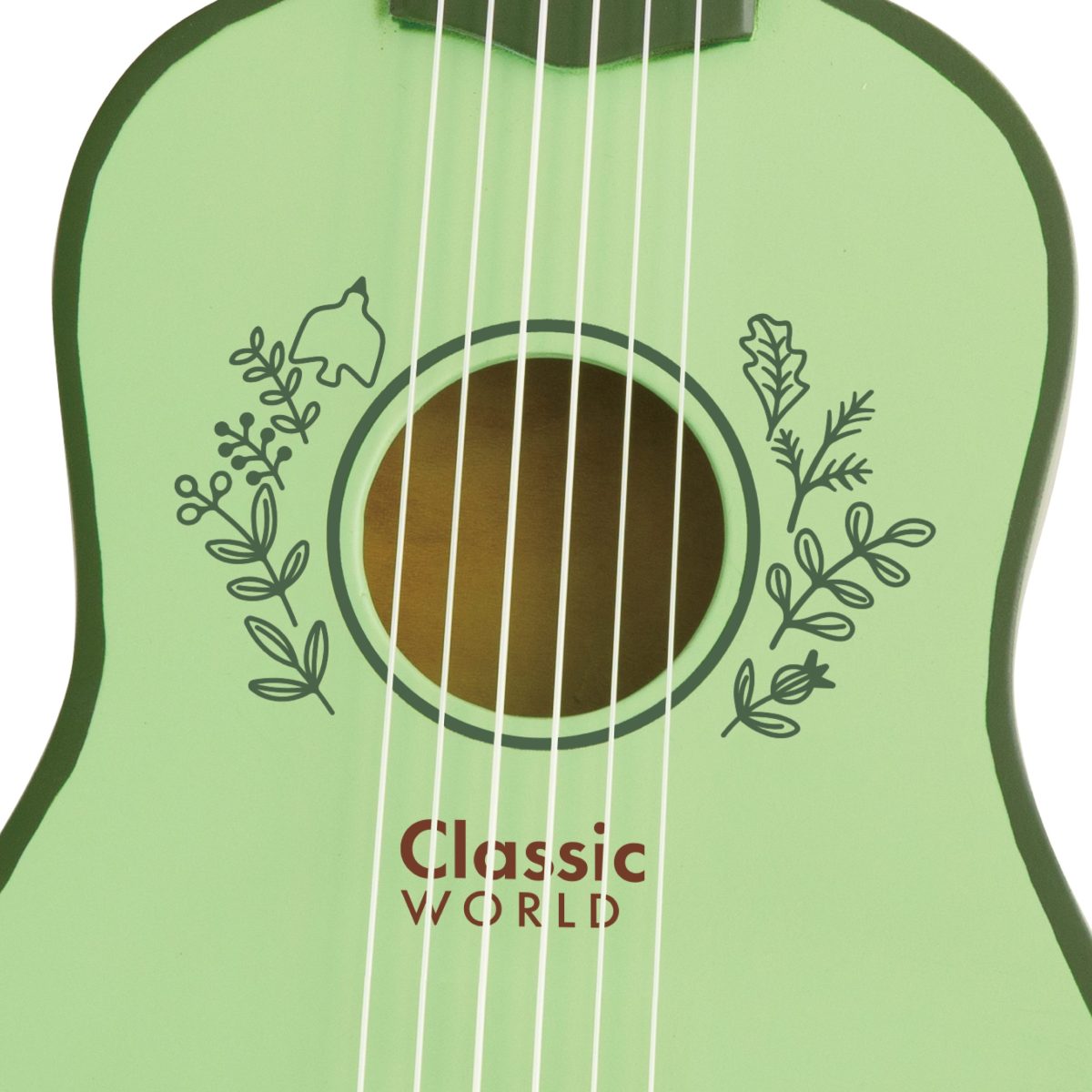 Drvena Gitara zelena Classic World - Слика 6