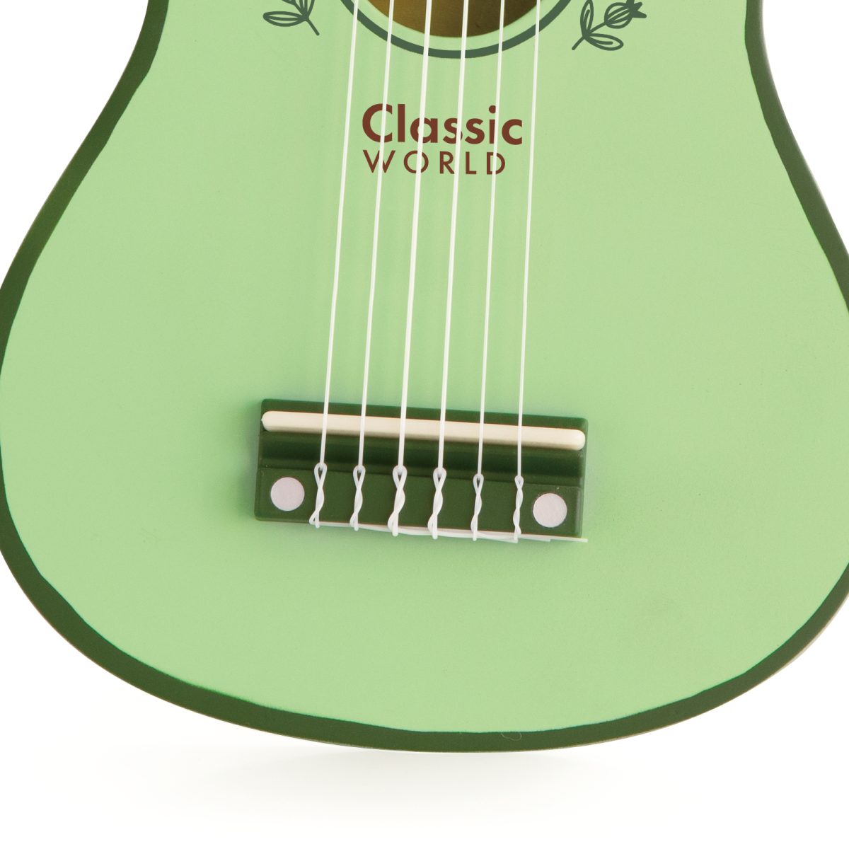 Drvena Gitara zelena Classic World - Слика 5