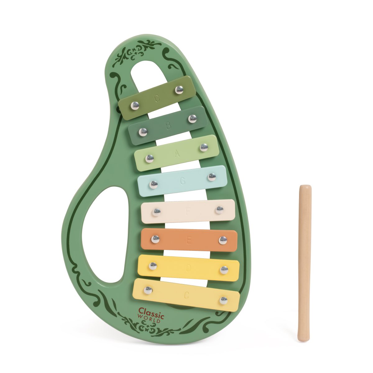 Drveni Ksilofon zeleni Classic World - Слика 7
