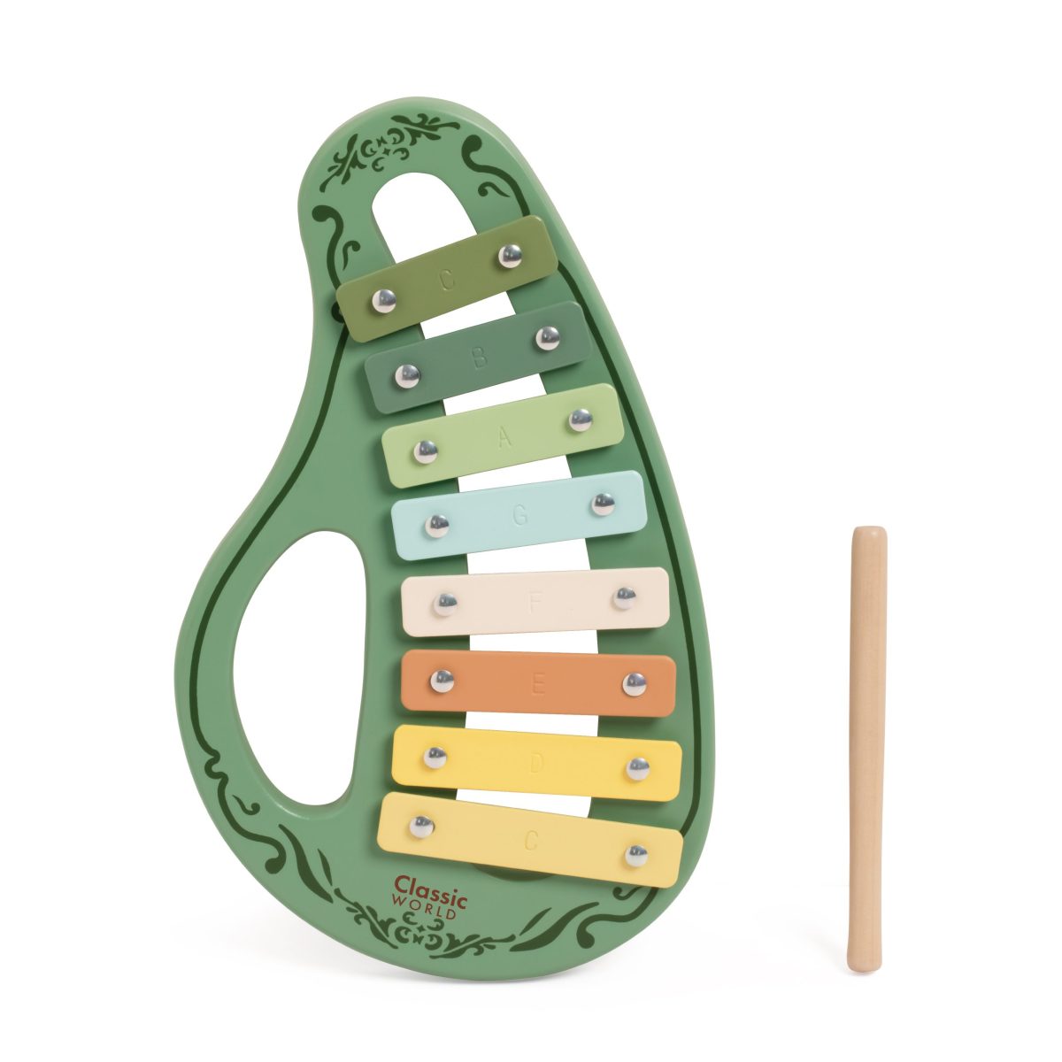 Drveni Ksilofon zeleni Classic World - Слика 7