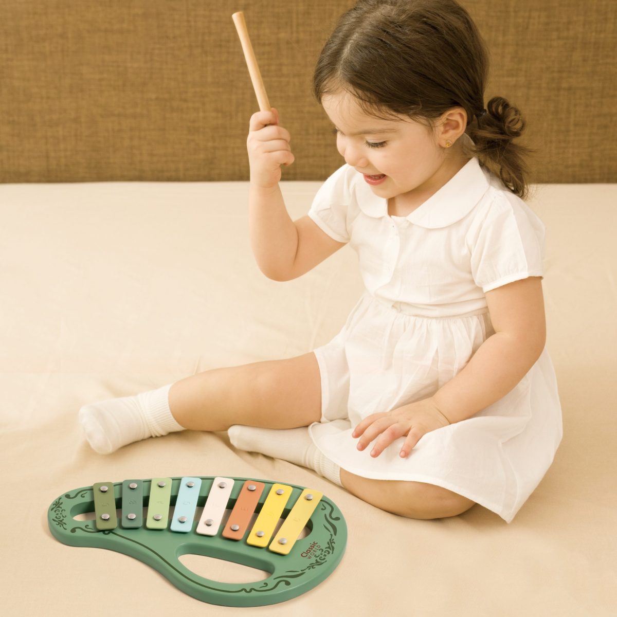 Drveni Ksilofon zeleni Classic World - Слика 4