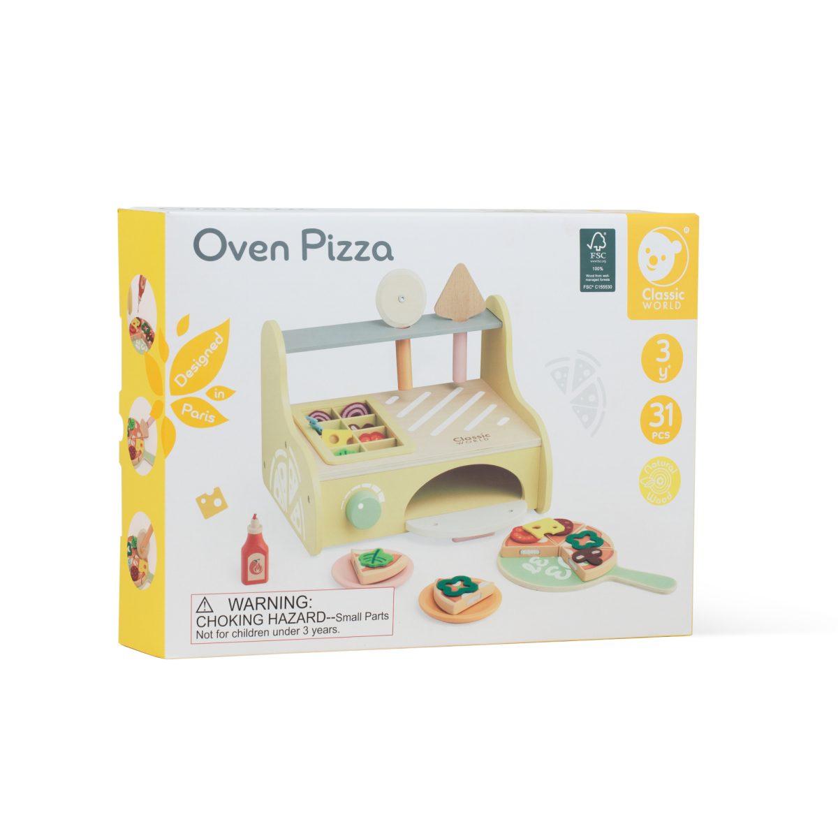 50590-8 Drvena Pica pećnica Classic World - Слика 1