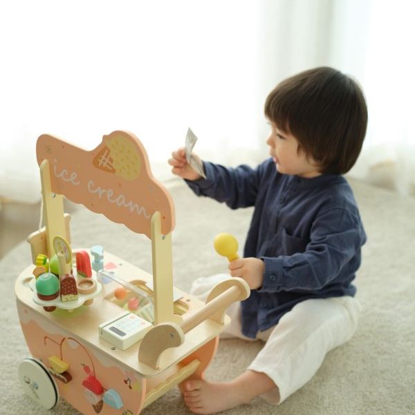 Drveni set Kolica za sladoled Classic World