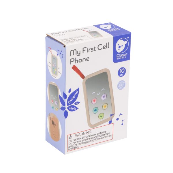 Drvena igračka Moj prvi telefon Classic World