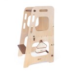 Drvena Visoka stolica toranj za penjanje sa tablom Classic World - Слика 2