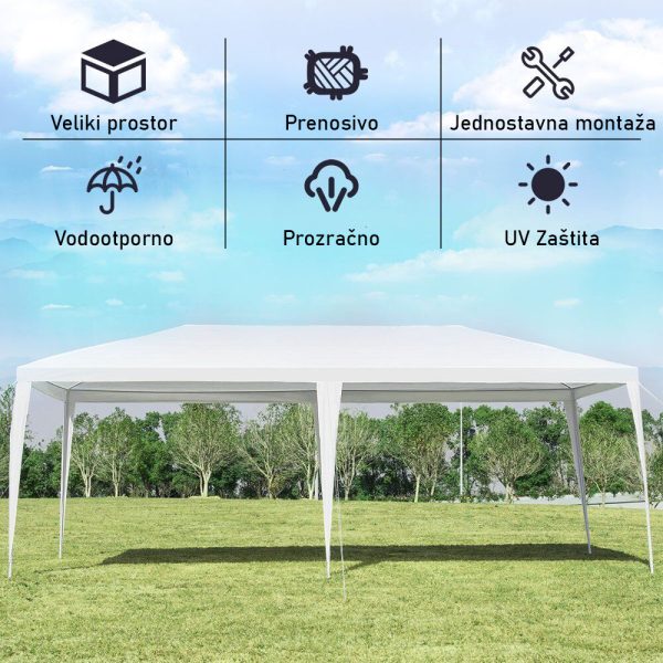 Paviljon 6x3m Bez Stranica 3x6x2,55m