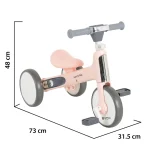 Balance Bike Learn to Ride 2in1 – Pink - Слика 5