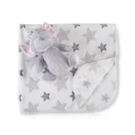 Cangaroo Bebi ćebe sa igračkom Little Elephant 90×75 cm – Grey - Слика 2