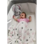 Cangaroo Bebi ćebe sa igračkom Little Elephant 90×75 cm – Grey - Слика 4