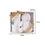Cangaroo Bebi ćebe sa igračkom Unicorn Stars 90×75 cm - Слика 4