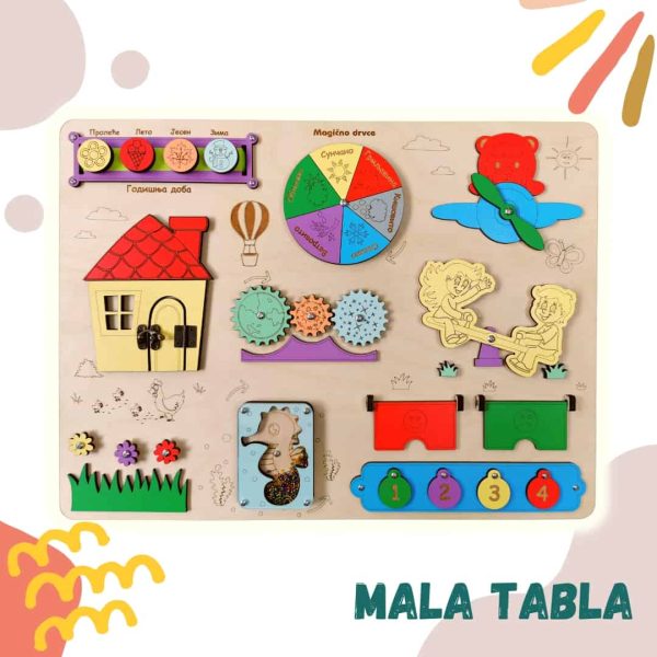 Edukativna mala tabla 49x37cm