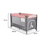 Cangaroo Prenosivi krevetac Safari – Pink - Слика 7