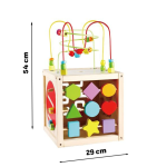 Velika drvena Interaktivna Multifunkcionalna Kocka Classic World - Слика 2