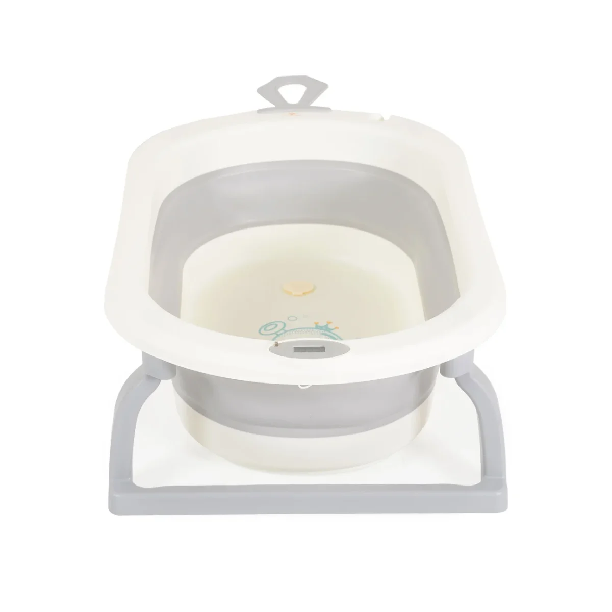 Cangaroo sklopiva kadica za bebe sa digitalnim termometrom Terra - Siva - Слика 3