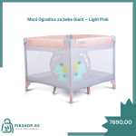 Moni Ogradica za bebe Giant - Light Pink
