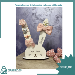 Personalizovani držač gumica za kosu oblik zeke