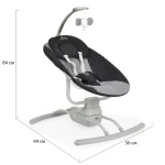 Električna ljuljaška za bebe Rocky - Grey - Слика 7
