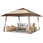 Gazebo paviljon sa mehanizmom 390x390cm Bež - Слика 2
