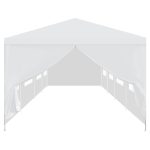 Beli Paviljon Party 9x3m sa Stranicama - Слика 2
