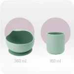 MoMi Ami silikonski set za hranjenje Mint - Слика 10